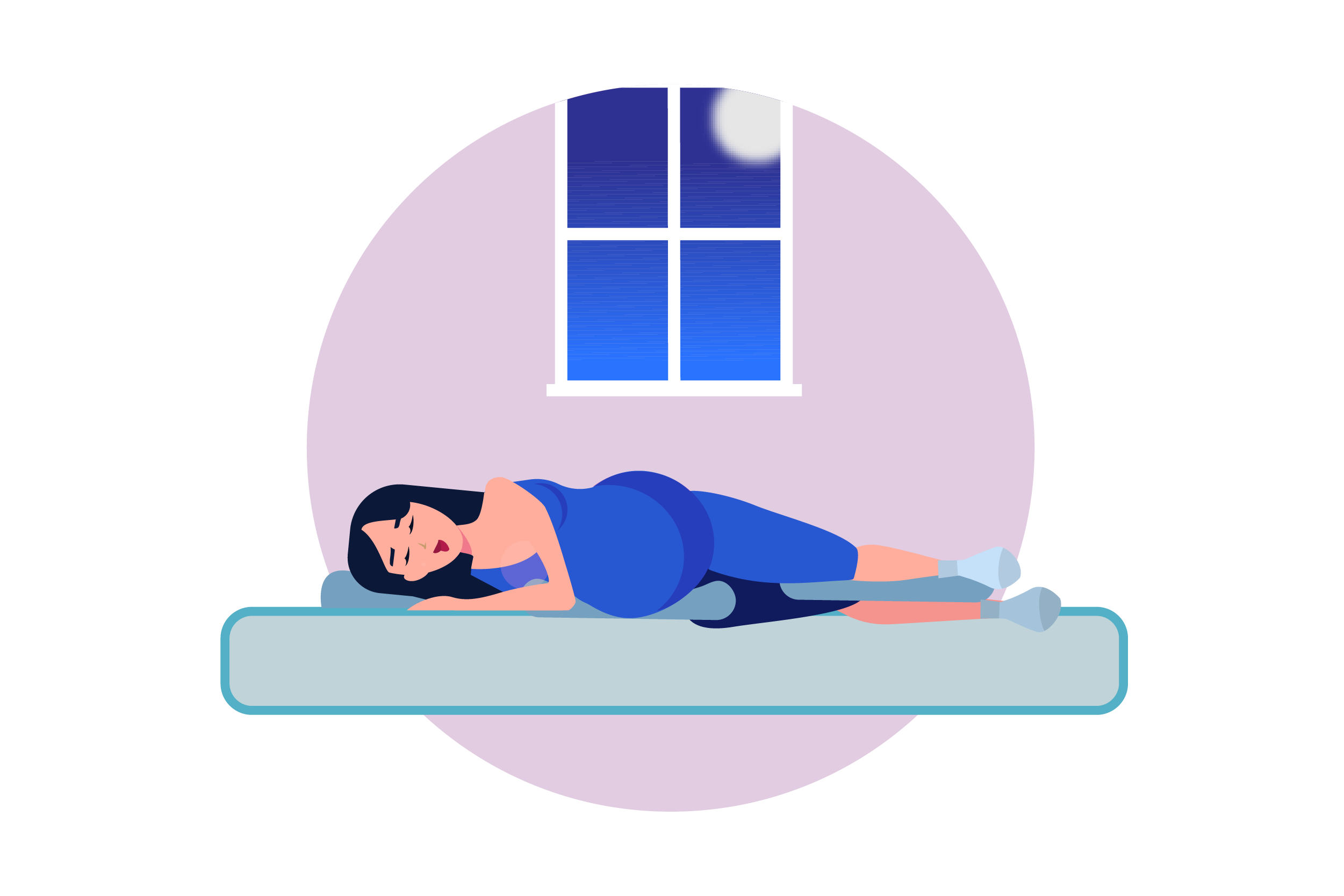 Side sleeping position during pregnancy