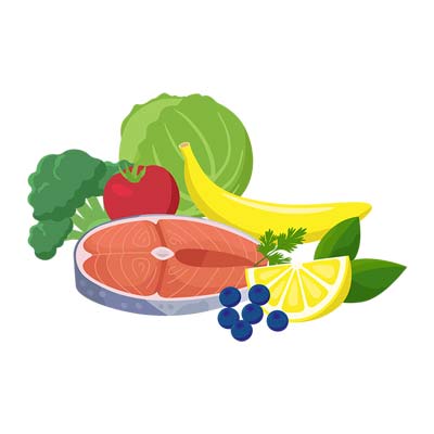 Choosing nutritious foods and healthy meals