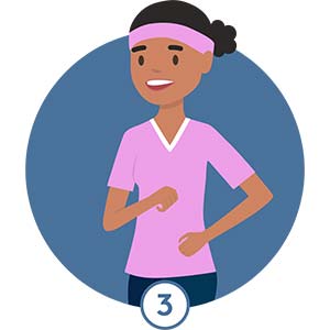 Stay active and keep a healthy weight