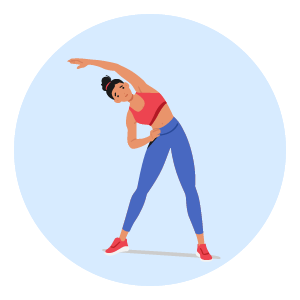 Taking regular breaks to stretch and move